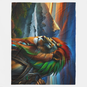 Rastafari Fleece Blanket