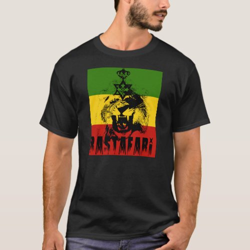Rastafari King Solomon Lion of Judah T_shirt