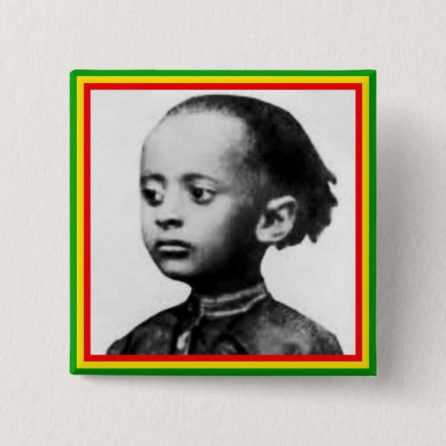 Rastafari Lij Badge Pinback Button (Front)