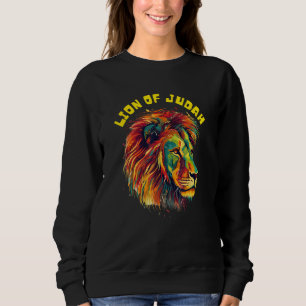 Rastafari Lion of Judah Jamaica Souvenir Rasta Roo Sweatshirt