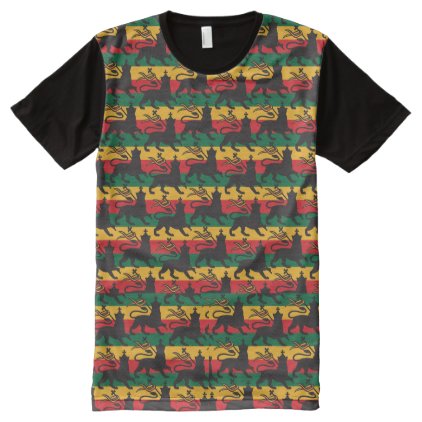 Rastafari - One love Lion OF Judah - Reggae shirt