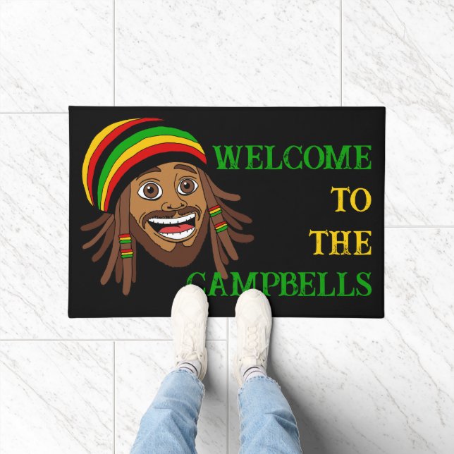 Rastafari Rasta Man Welcome Doormat (Indoor)
