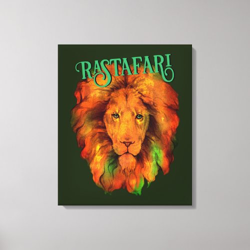 Rastafari Rastafarian Reggae Lion Canvas Print