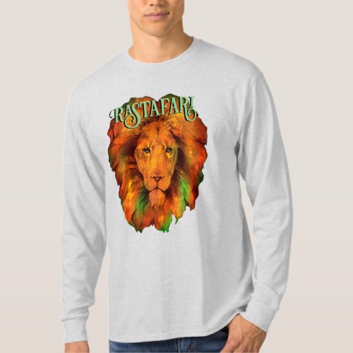 Rastafari Rastafarian Reggae Lion T_Shirt