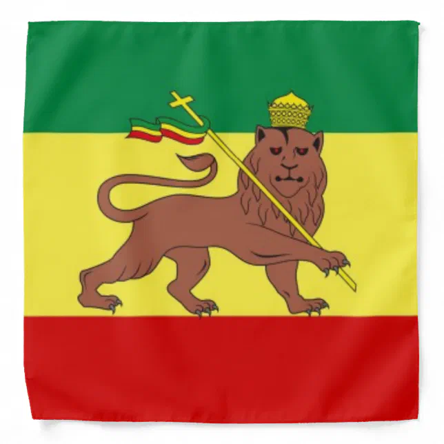 Rastafari Reggae Music Flag Bandana | Zazzle