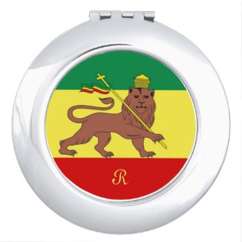 Rastafari Reggae Music Flag Makeup Mirror by DigitalDreambuilder at Zazzle