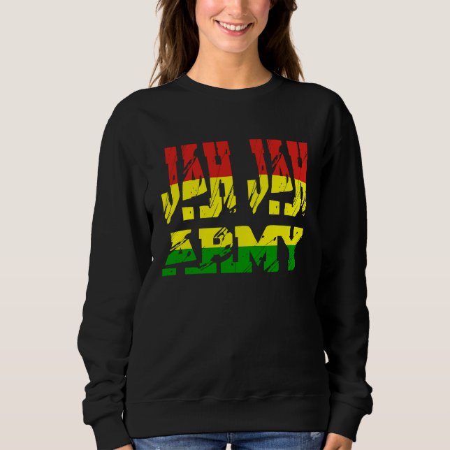 Rastafari Soldier of Jamaica Souvenir Rasta Roots  Sweatshirt (Front)