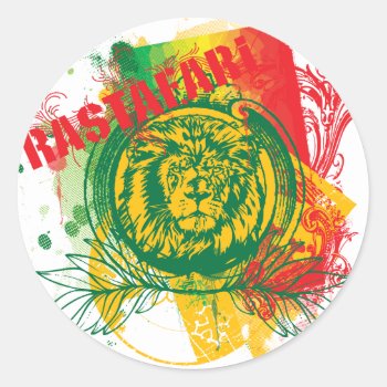 Rastafari Sticker by brev87 at Zazzle