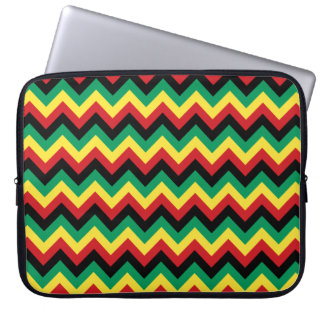 Rastafarian Chevron Laptop Sleeve