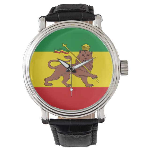 Rastafarian Ethiopia Flag Watch (Front)
