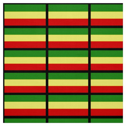 Rastafarian Flag Fabric