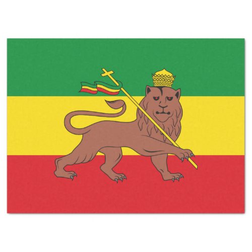 Rastafarian Flag of Ethiopia Lion of Judah Tissue Paper