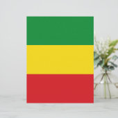 Rastafarian Flag Rasta Ethiopian (Standing Front)