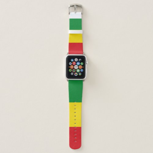 Rastafarian Flag Rasta Ethiopian Apple Watch Band