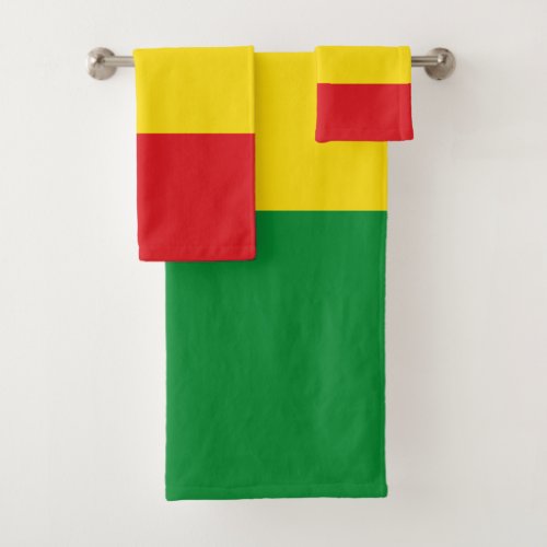Rastafarian Flag Rasta Ethiopian Bath Towel Set