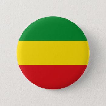 Rastafarian Flag Rasta Ethiopian Button by FlagGallery at Zazzle