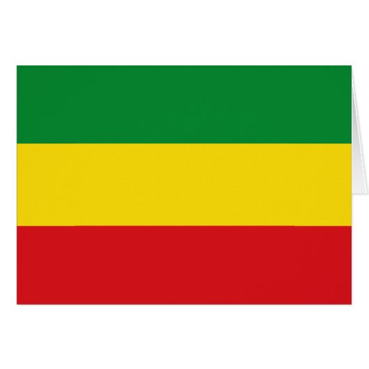 Rastafarian Flag Rasta Ethiopian Cards (Front Horizontal)