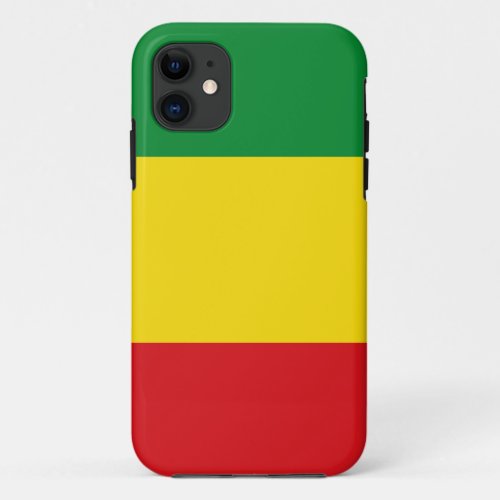 Rastafarian Flag Rasta Ethiopian iPhone 11 Case