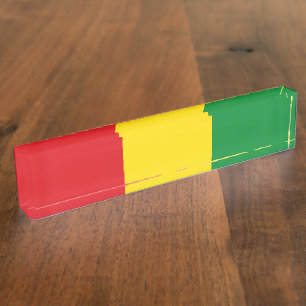 Rastafarian Flag Rasta Ethiopian Desk Name Plate