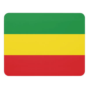 Rastafarian Flag Rasta Ethiopian Door Sign
