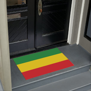 Rastafarian Flag Rasta Ethiopian Doormat
