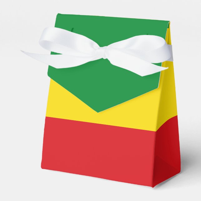 Rastafarian Flag Rasta Ethiopian Favor Boxes (Front Side)
