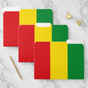 Rastafarian Flag Rasta Ethiopian File Folder