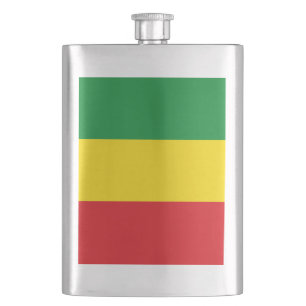 Rastafarian Flag Rasta Ethiopian Flask