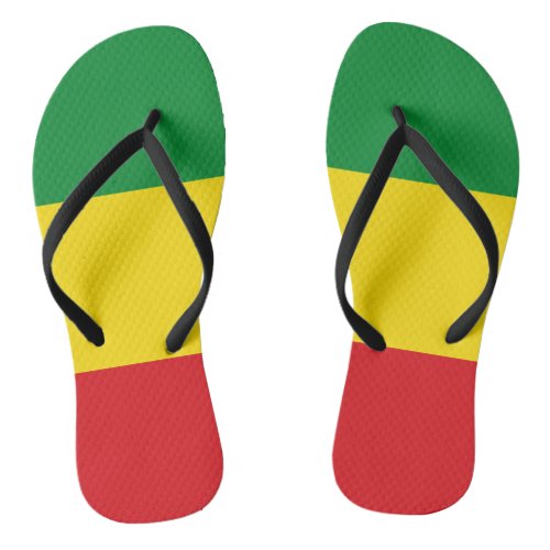 Rastafarian Flag Rasta Ethiopian Flip Flops