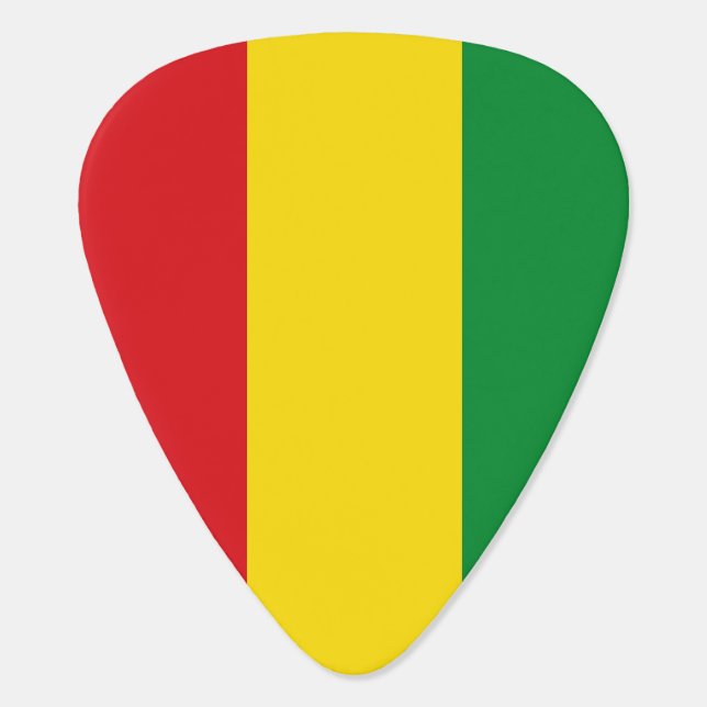 Rastafarian Flag Rasta Ethiopian Guitar Pick (Back)