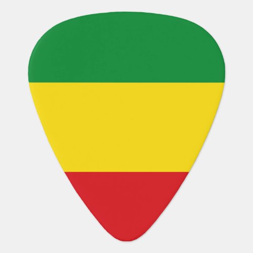 Rastafarian Flag Rasta Ethiopian Guitar Pick
