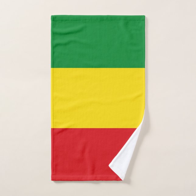 Rastafarian Flag Rasta Ethiopian Hand Towel (Hand Towel)