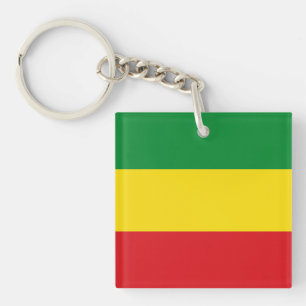 Rastafarian Flag Rasta Ethiopian Keychain