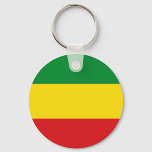 Rastafarian Flag Rasta Ethiopian Keychain