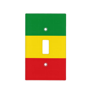 Rastafarian Flag Rasta Ethiopian Light Switch Cover
