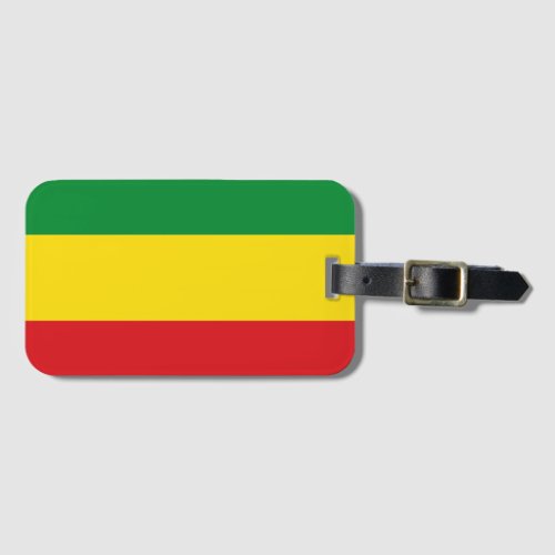 Rastafarian Flag Rasta Ethiopian Luggage Tag