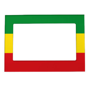Rastafarian Flag Rasta Ethiopian Magnetic Frame