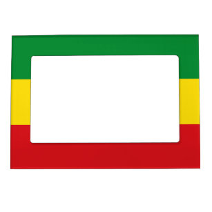 Rastafarian Flag Rasta Ethiopian Magnetic Frame