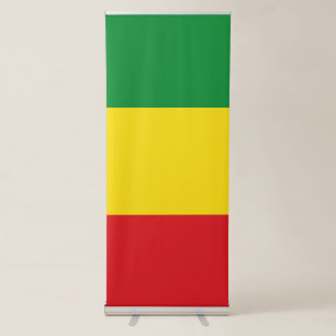 Rastafarian Flag Rasta Ethiopian Retractable Banner
