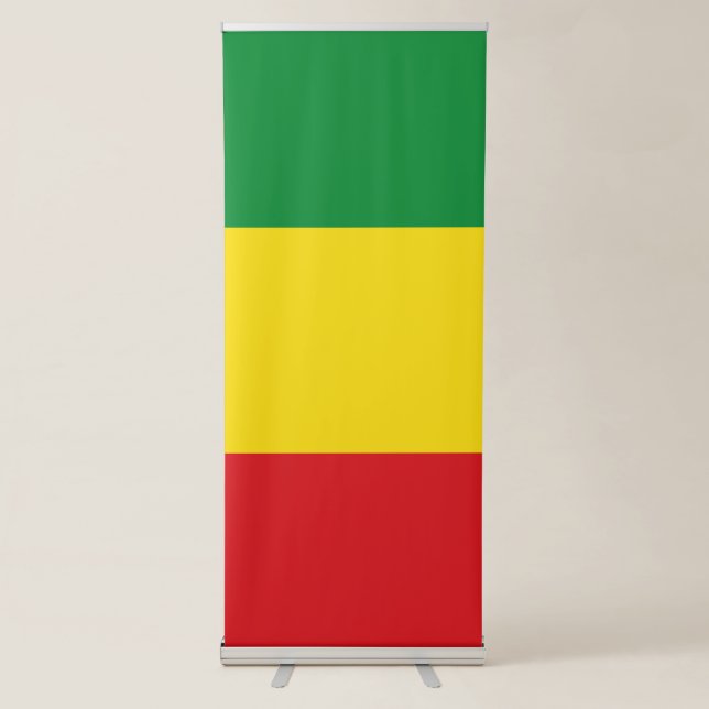 Rastafarian Flag Rasta Ethiopian Retractable Banner (Front)