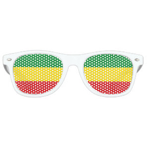 Rastafarian Flag Rasta Ethiopian Retro Sunglasses