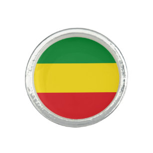 Rastafarian Flag Rasta Ethiopian Ring