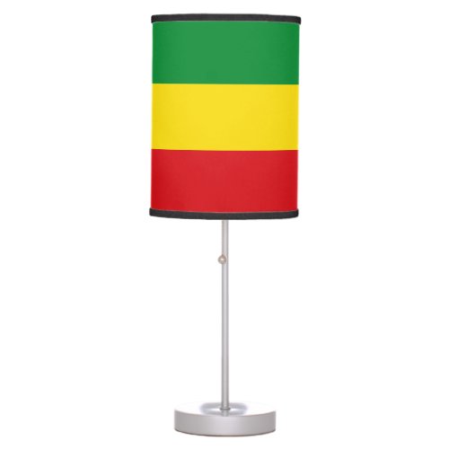 Rastafarian Flag Rasta Ethiopian Table Lamp
