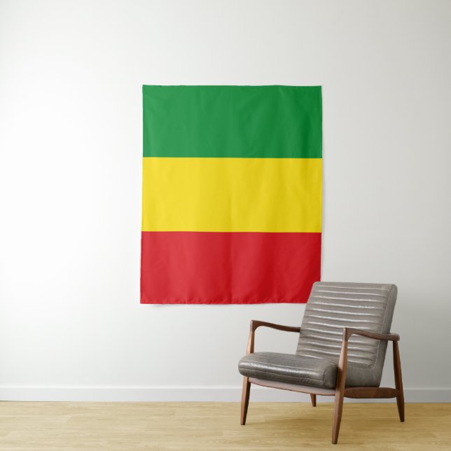 Rastafarian Flag Rasta Ethiopian Tapestry (In Situ)