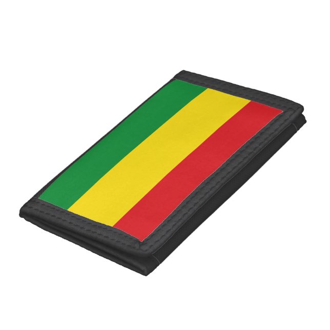 Rastafarian Flag Rasta Ethiopian Trifold Wallet (Bottom)