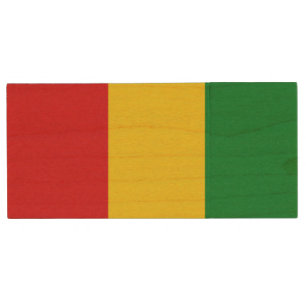 Rastafarian Flag Rasta Ethiopian Wood Flash Drive