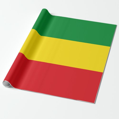 Rastafarian Flag Rasta Ethiopian Wrapping Paper
