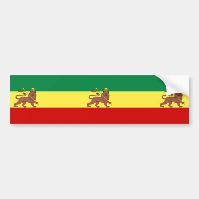 Rastafarian Flag (Rastafarianism) (Rasta) Bumper Sticker (Front)