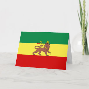 Rastafarian Flag (Rastafarianism) (Rasta) Card