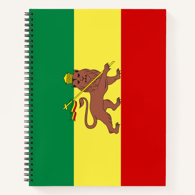 Rastafarian Flag (Rastafarianism) (Rasta) Notebook (Front)